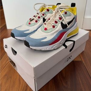 Nike Air Max 270 React - Phantom/Black/Light Blue - W US 7.5 / UK 5 / EU 38.5
